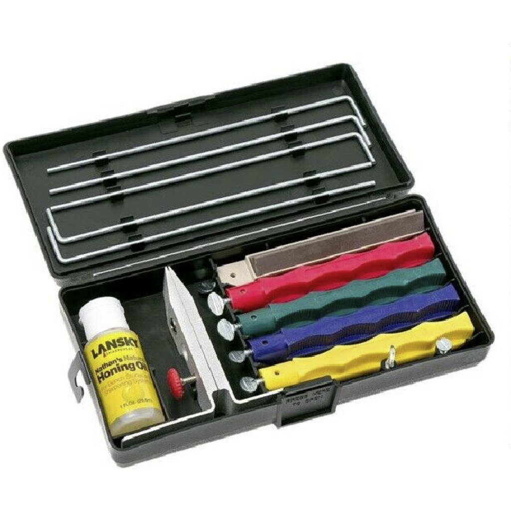 Lansky Professional Knife Sharpening System 5 Hones + Mount