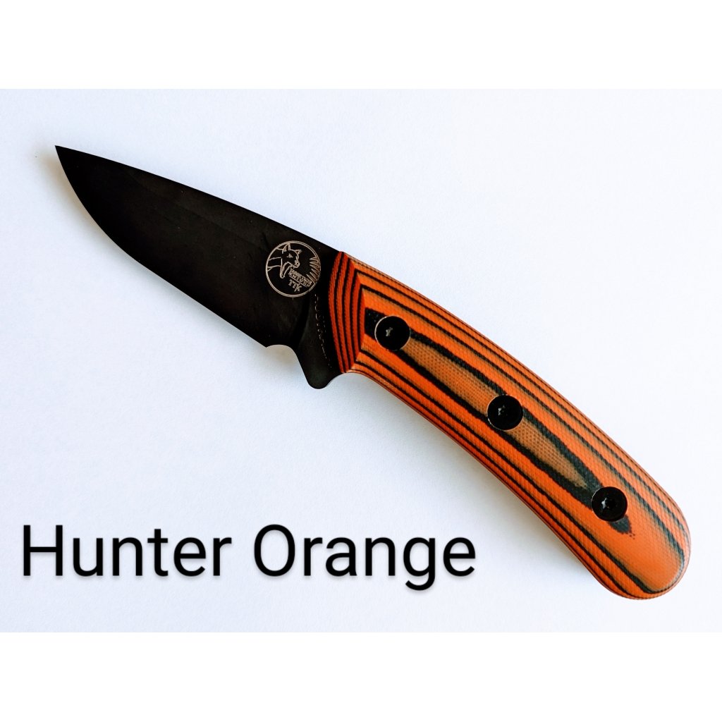 Australian Made Fixed Blade Skinning Knife – Orange Handle