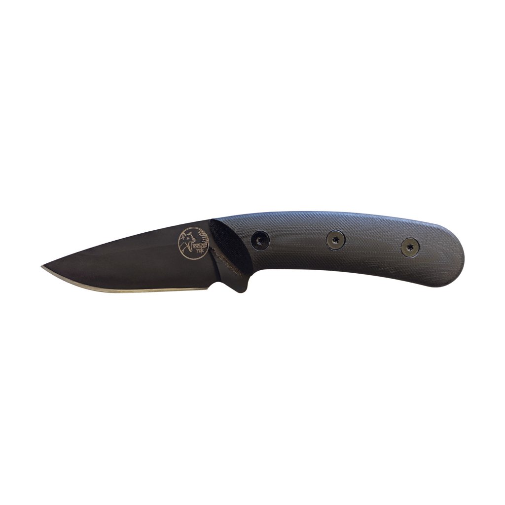 Australian Made Fixed Blade Knife – Black G10 Handle & Leather Sheath