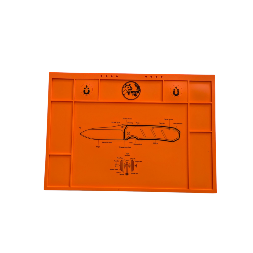 Knife Maintenance Mat, Orange