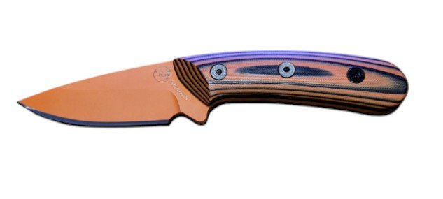 Australian Made Hunting Knife Fixed Blade Orange Cerakote G10 Handle