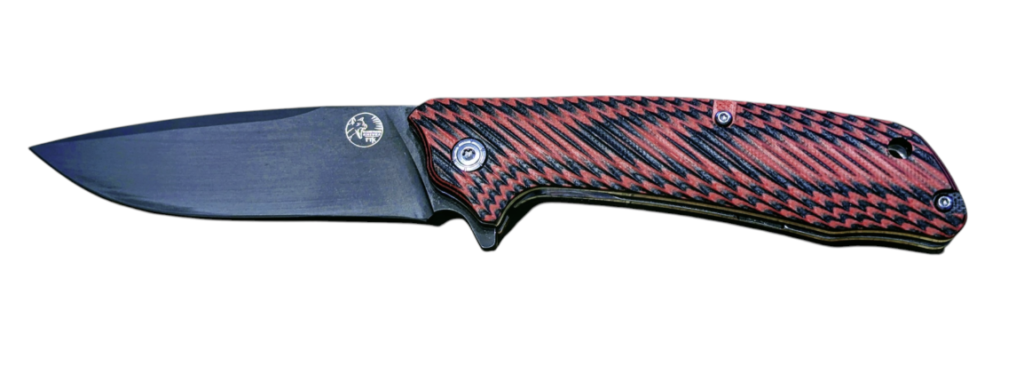 Folding Pocket Knife Black Cerakote Blade