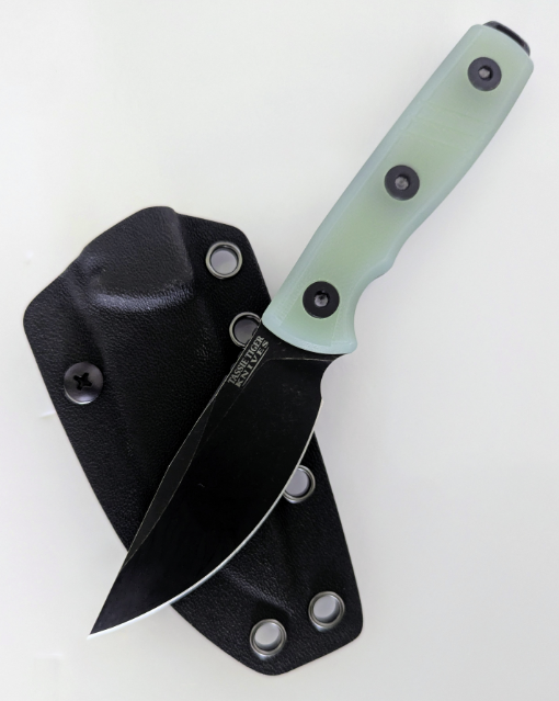 Bird & Game Fixed Blade Knife, Jade Handle + Kydex Sheath