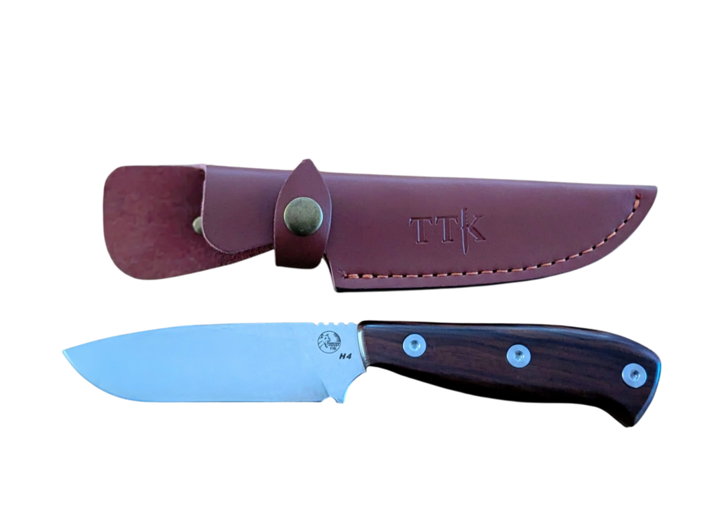 4″ Fixed Blade Hunting Knife – TTKH4 Timber Handle